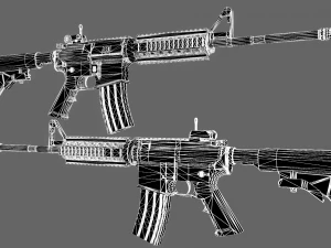 m4a1 assault rifle 3D Model