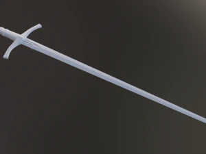 dark fantasy templar long sword 3D Model