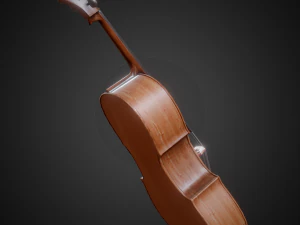 classical cello pbr 3D Model