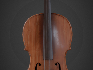 classical cello pbr 3D 모델