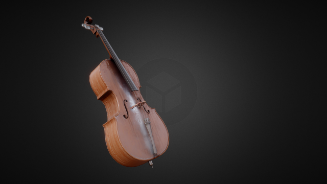 classical cello pbr 3D 모델 .c4d .max .obj .3ds .fbx .stl .blend 