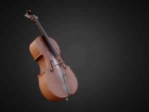 classical cello pbr Modello 3D