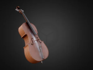 klassieke cello pbr 3D Model