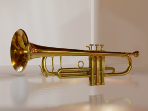 trumpet pbr 3D Model