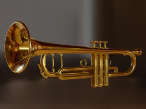 trumpet pbr 3D Model