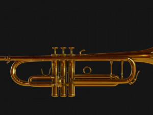 trumpet pbr Model 3D