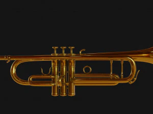 trumpet pbr 3D Model