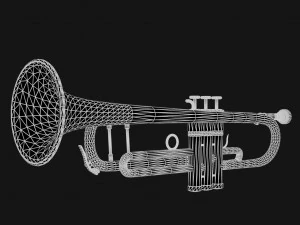 trumpet pbr 3D Model