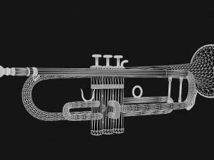 trumpet pbr 3D Model