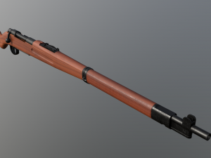 k98 sniper rifle pbr Modello 3D