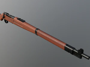 k98 sniper rifle pbr 3D Model