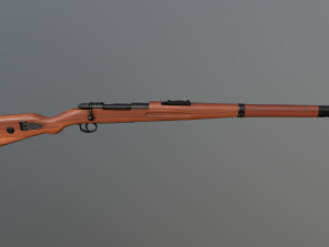 k98 sniper rifle pbr Modelo 3D