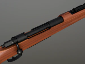 k98 sniper rifle pbr 3D Model