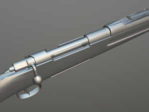k98 sniper rifle pbr Modelo 3D