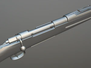 k98 sniper rifle pbr 3D Model