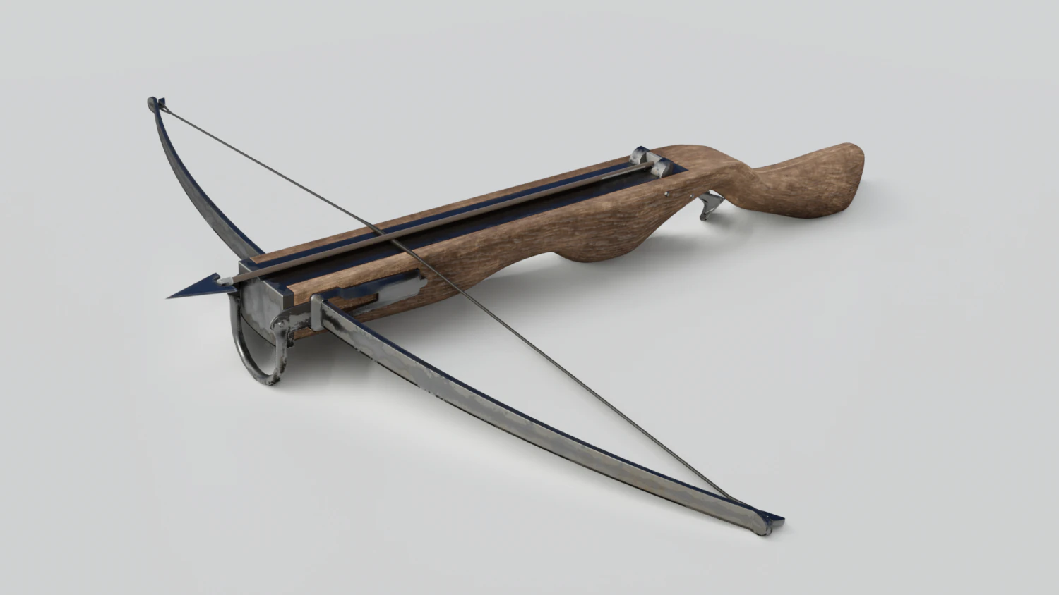 crossbow 3D Model .c4d .max .obj .3ds .fbx .stl .blend 