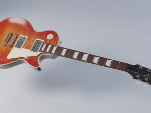 chitarra elettrica les paul Modello 3D