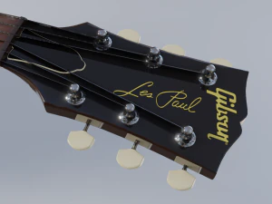 les paul electric guitar 3D Model