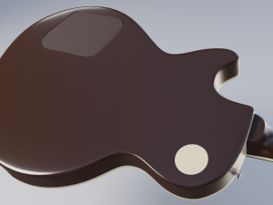 les paul electric guitar 3D मॉडल