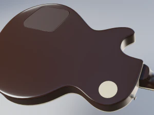 les paul electric guitar 3D Model
