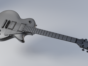 les paul electric guitar 3D मॉडल