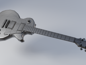 les paul electric guitar 3D मॉडल