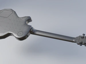 les paul electric guitar 3D Model