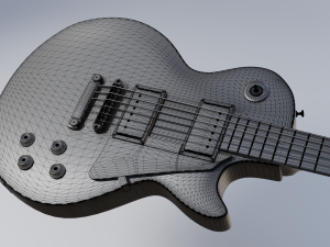les paul electric guitar 3D मॉडल