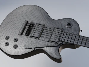 les paul electric guitar 3D Model
