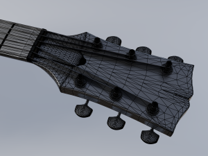les paul electric guitar 3D मॉडल