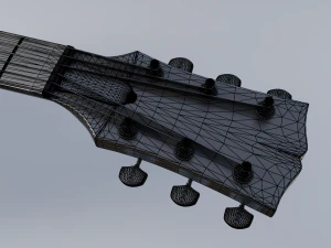 les paul electric guitar 3D Model