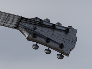 les paul electric guitar 3D मॉडल