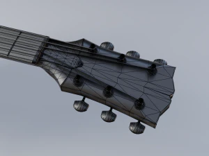 les paul electric guitar 3D Model