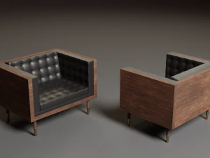 7 modern chair pack 3D Model