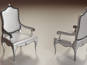 7 modern chair pack Modelo 3D