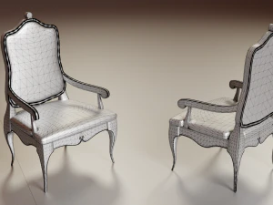7 modern chair pack 3D Model