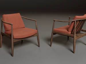 7 modern chair pack 3D Model