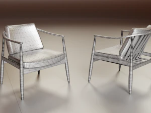 7 modern chair pack 3D Model