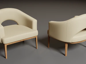 7 modern chair pack 3D Model