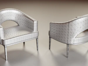 7 modern chair pack 3D Model
