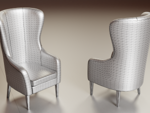 7 modern chair pack Modelo 3D