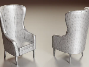 7 modern chair pack 3D Model