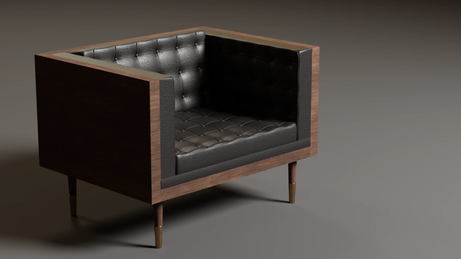 box chair 3D Model .c4d .max .obj .3ds .fbx .stl .blend 
