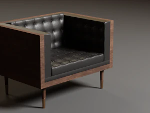 silla de caja Modelo 3D