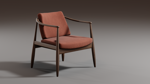 accent chair 3Dモデル .c4d .max .obj .3ds .fbx .stl .blend 