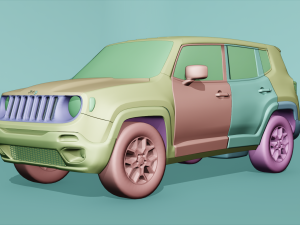 jeep renegade 2016 3D 模型