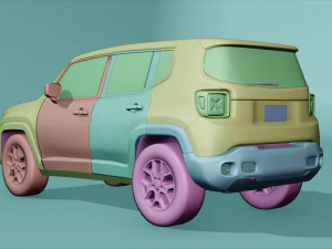 jeep renegade 2016 3D Model