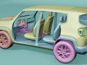 jeep renegade 2016 3D Model