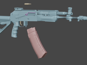 ak12 assault rifle Modèle 3D