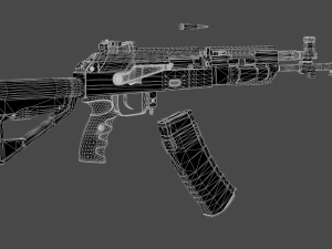 ak12 assault rifle 3D Model